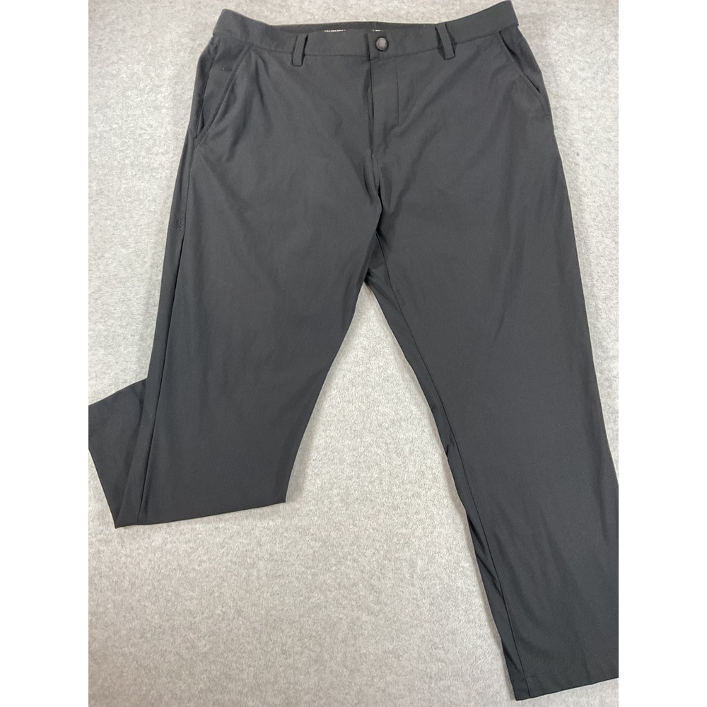 Rhone Commuter Slim Pants Mens 36 Black Tech Chino Performance Trousers 2670